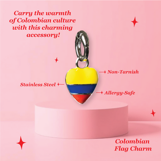 Colombia Flag Charm - Colombian Charms Collection