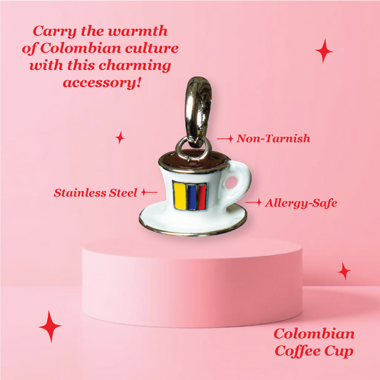 Colombia Coffee Cup Charm - Colombian Charms Collection