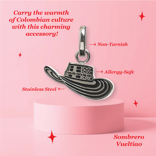 Sombrero Vueltiao Charm - Colombian Charms Collection